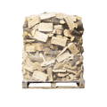 Premium-Buchenbrennholz 25 cm, rindenfrei, Palette im Netz, ca. 1,6 srm / 1 rm, 500 kg